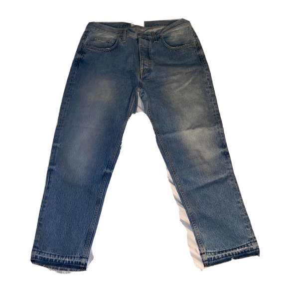 Harmony‎ Paris Men’s Denim Dorian Jeans Size 34 Cotton Button Fly Straight Italy - Picture 2 of 11